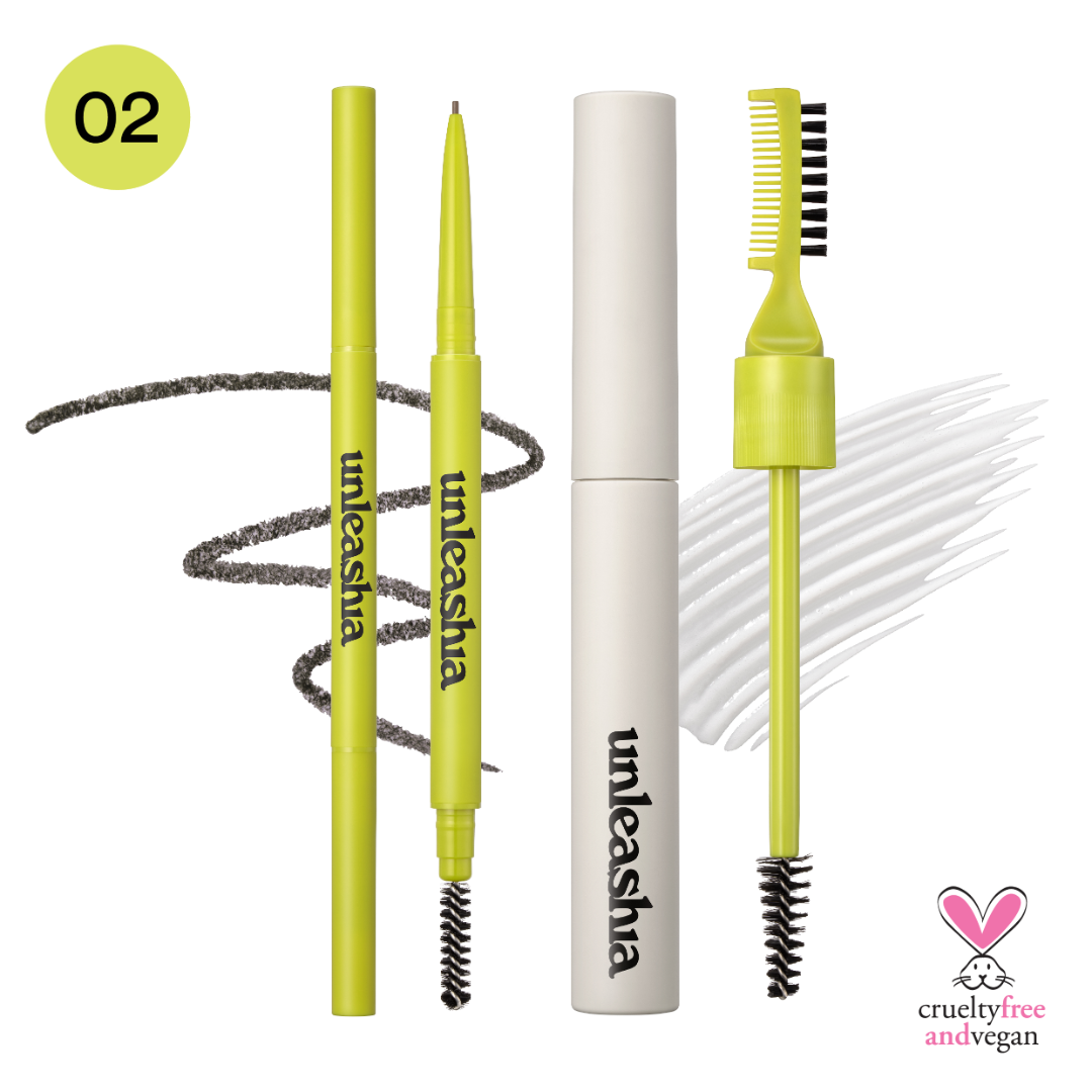 UNLEASHIA Shaper Duo Crayon Sourcils Défini + Fixateur Pomade