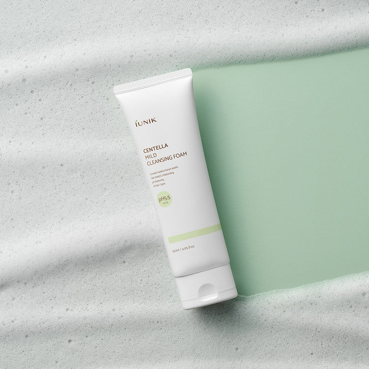 iUNIK Centella Mild Cleansing Foam 120ml disponible sur Ma petite Coree, ton Eshop 100% K-beauty en direct de Seoul
