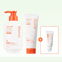 LILYEVE Growturn AD Shampoo, Capsule Treatment & Mini Ampoule 3-Piece Set - coffret cheveux coréen