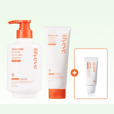 LILYEVE Growturn AD Shampoo, Capsule Treatment & Mini Ampoule 3-Piece Set