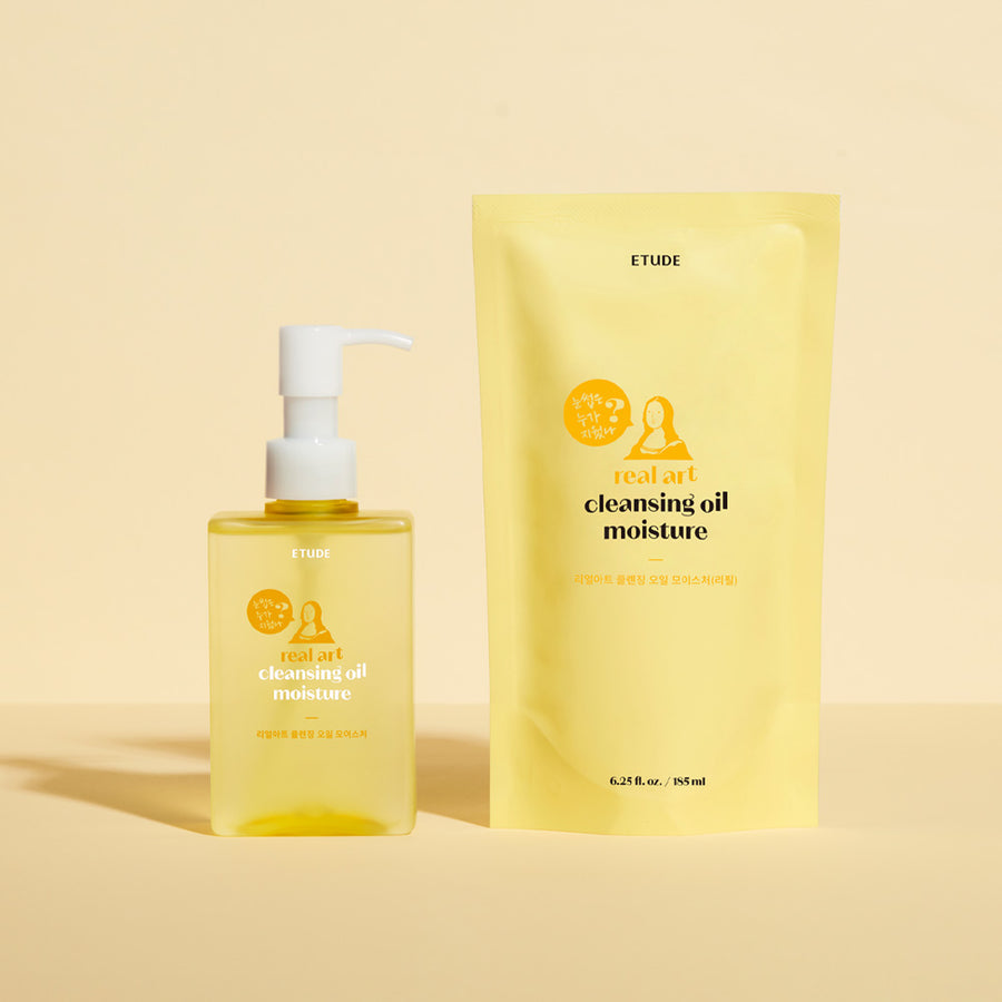 ETUDE Real Art Cleansing Oil Moisture 2pcs Set