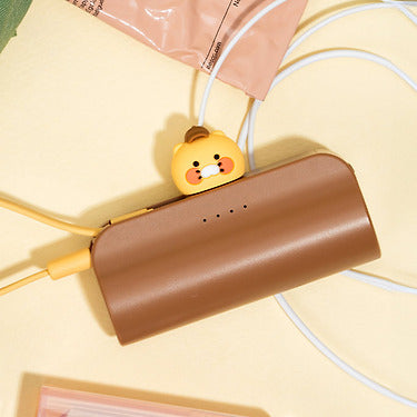 KAKAO FRIENDS - Casquette Batterie Externe Chunsik Marron