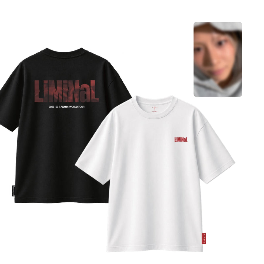 TAEMIN - 13 T-Shirt - Weiß / Schwarz Version - Offizielles Tour MD