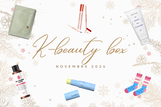 ❄️ K-beauty Box de Novembre 2024 ❄️ – visuel des produits beauté d’hiver Ma Petite Corée