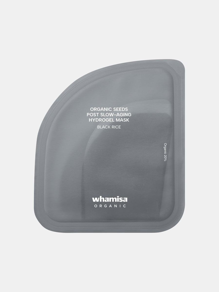 WHAMISA Organic Seeds Post Slow-Aging Hydrogel Mask Black Rice