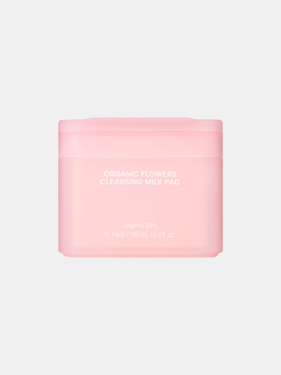 WHAMISA Organic Flowers One-Step Cleansing Milk Pad