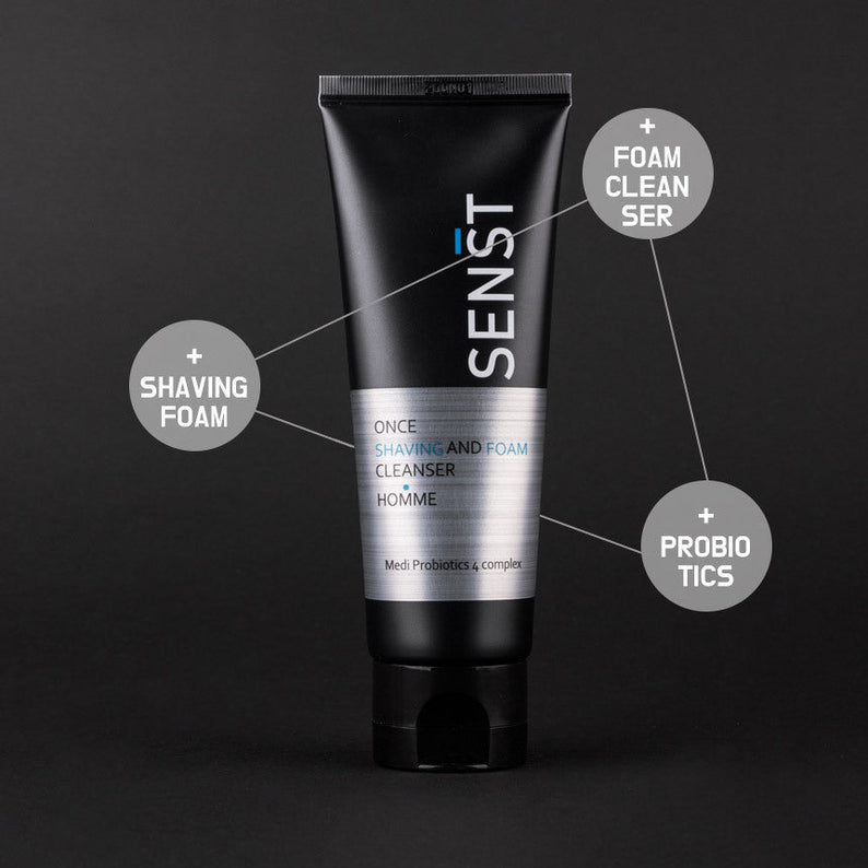 MEDIFLOWER 1+1+1 Sensitive Once Shaving & Foam Cleanser Homme 120ml
