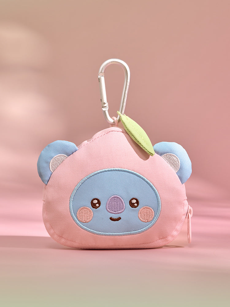 BT21 PEACH HOLIC Porte-clés Pochette Visage