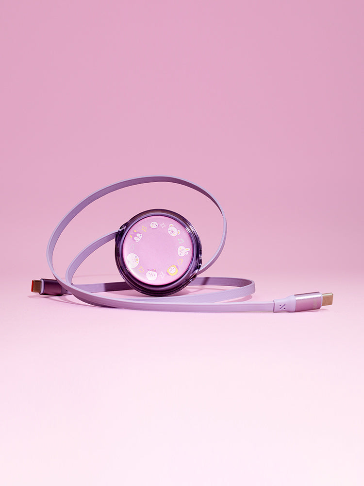 BT21 100W Rétractable Usb-c Câble (THE JOURNEY 90CM)