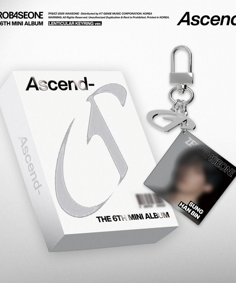 ZEROBASEONE - The 6th Mini Album [Ascend-] (LENTICULAR KEYRING Ver.) (Random 1 of 5) - Album Kpop Ma Petite Corée
