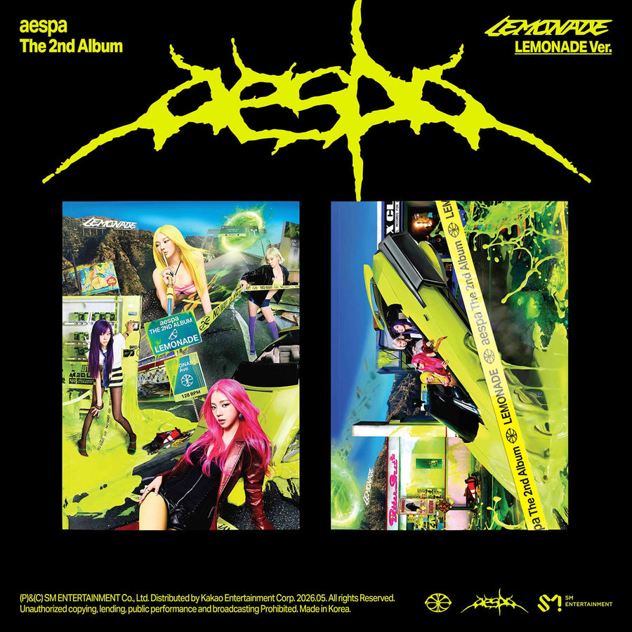 aespa - 2nd Full Album [LEMONADE] (LEMONADE Ver.) (Random 1 of 2) - Album Kpop