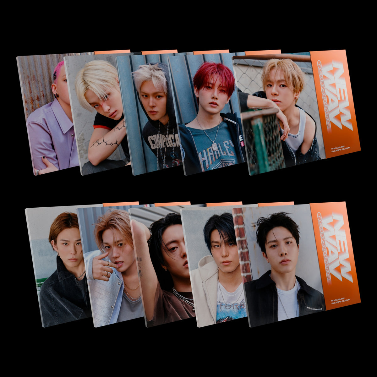 TREASURE TREASURE - NEW WAV - RAW Ver. - 4th Mini Album