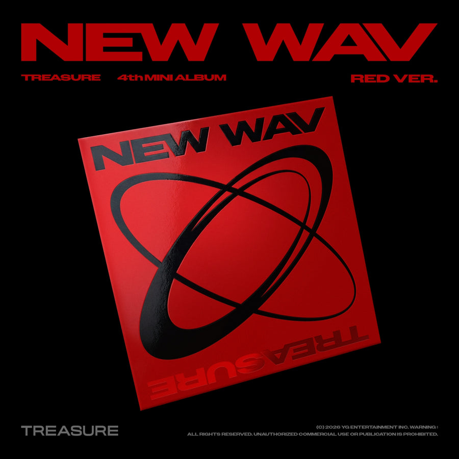 TREASURE - NEW WAV - Red Ver. - Mini Album