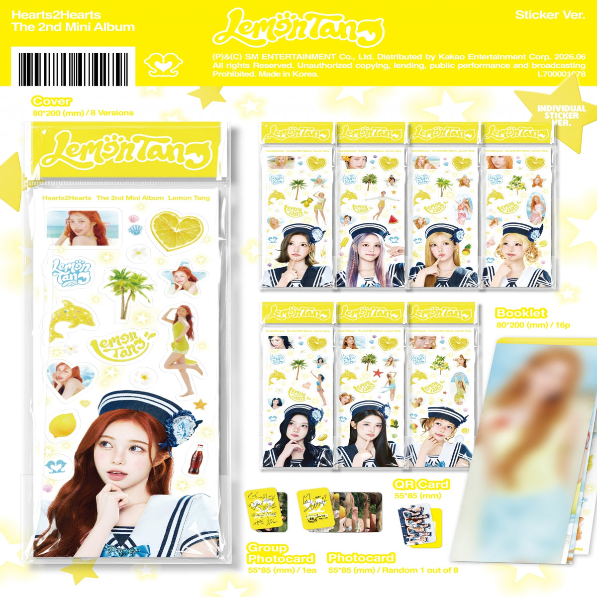 Hearts2Hearts Hearts2Hearts - Lemon Tang - Sticker Ver. - Mini Album