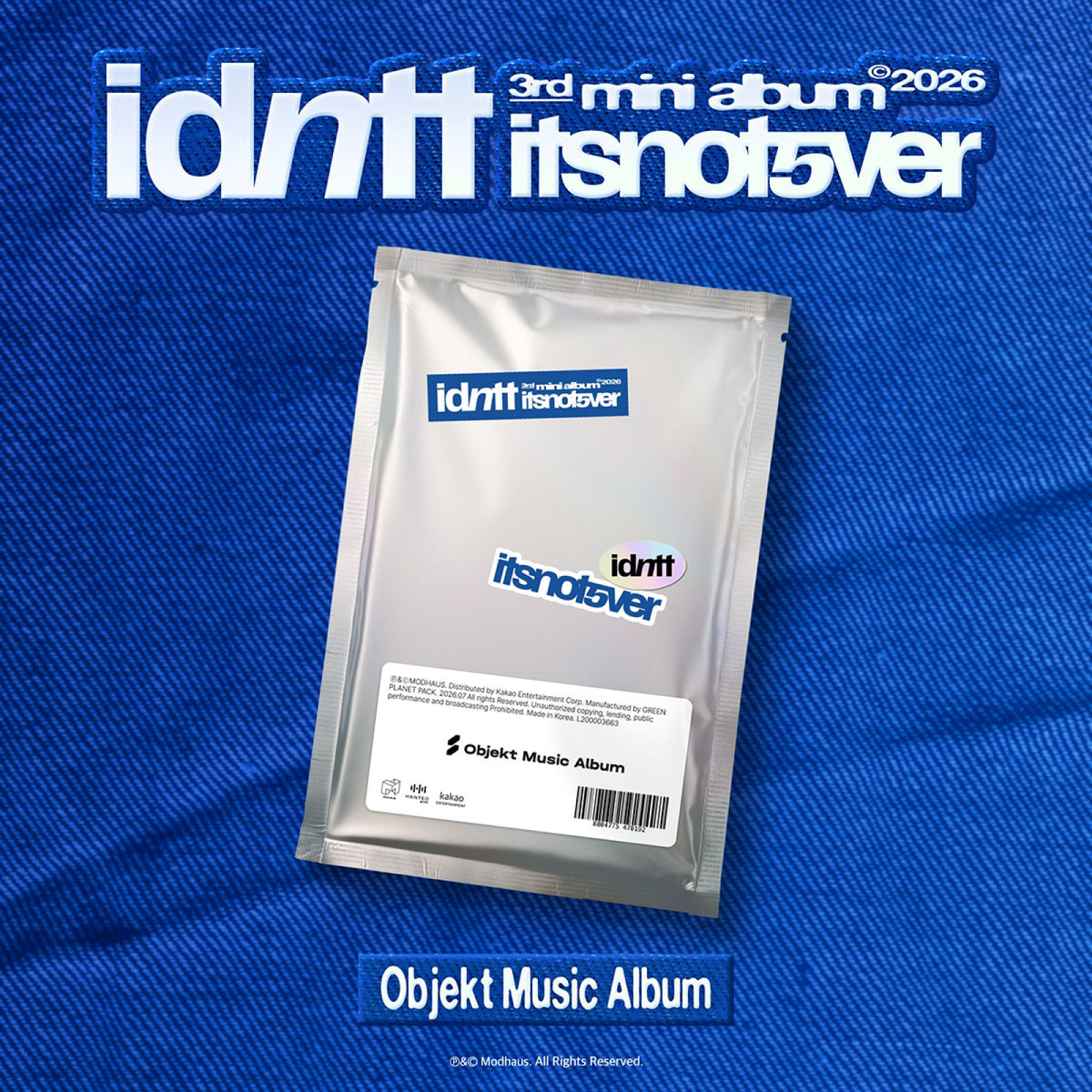 IDNTT IDNTT - itsnotover - Mini Album (Objekt Music Album)