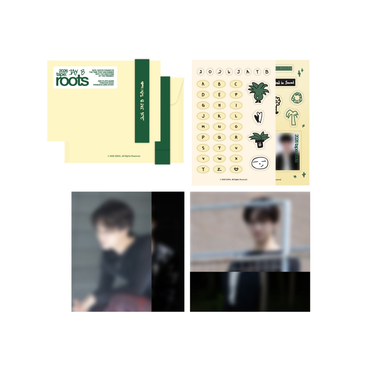 JAY B JAY B - Postcard & Sticker Set - roots seoul Official MD
