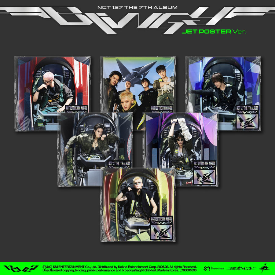 NCT 127 - BLINGY - JET Poster Ver. - Album Régulier