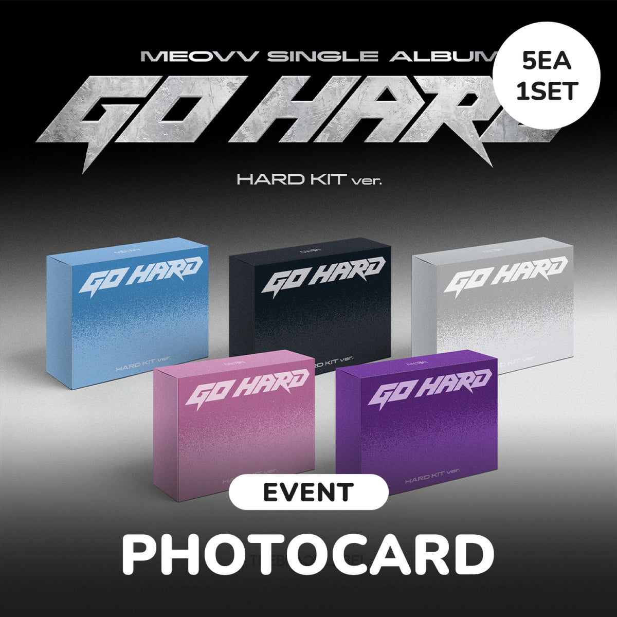 MEOVV MEOVV - GO HARD - HARD KIT Ver. - Single Album (5-Album Set)