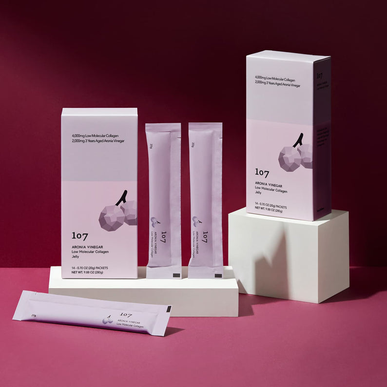 107 Aronia Vinegar Low Molecular Collagen 20g x 14 Packets