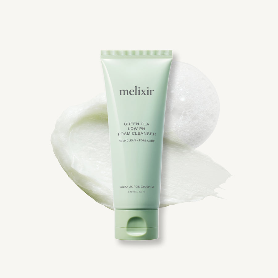 MELIXIR Green Tea pH Balanced Foam Cleanser 100ml Trio
