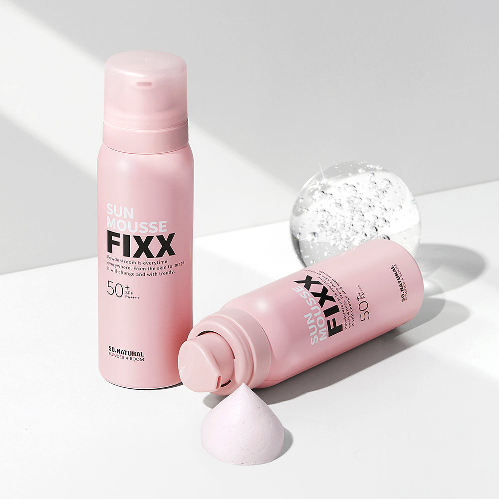 SO NATURAL Ultra Fix Glowy Mousse Sun Fixer Cream 75ml SPF50+ PA++++