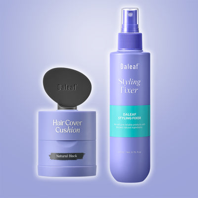 DALEAF Glam Dual Hairline Cover Cushion & Glam Styling Fixer 200ml Set