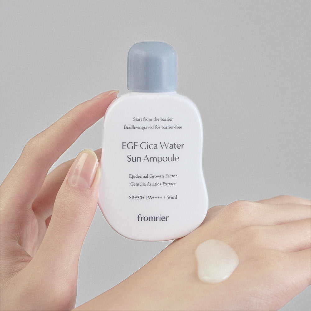 FROMRIER Vegan EGF Cica Water Sun Ampoule - crème solaire coréenne, vue 2
