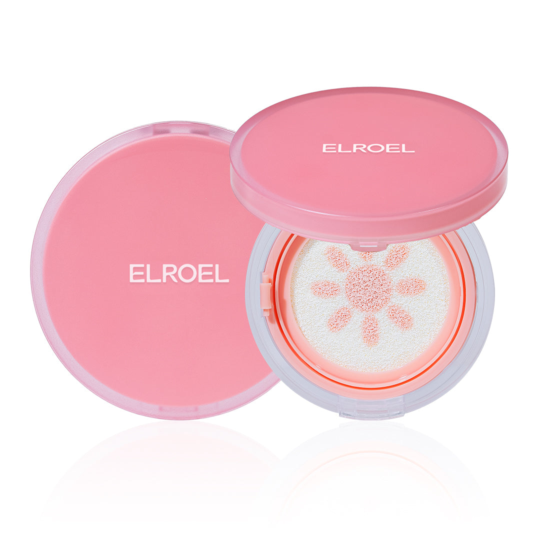 ELROEL Strawberry Milk Tone-up Sun Cushion - cushion solaire coréen