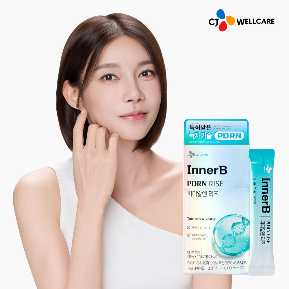 INNERB CJ INNERB Edible PDRN Riz Stick Jelly Collagène Low-Molecular Hyaluronique Mucin 14 sticks jelly