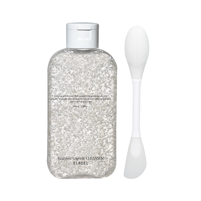 ELROEL Enzyme Capsule Cleanser & Brush Set - nettoyant visage coréen, vue 2