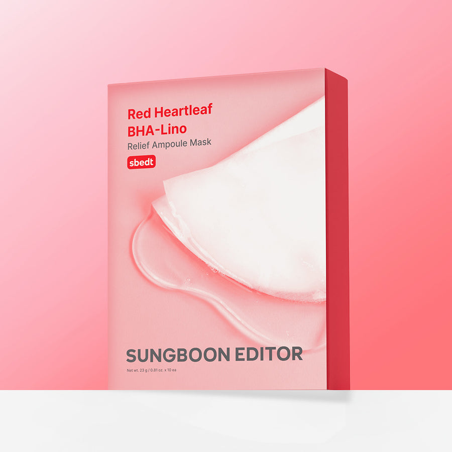SUNGBOON EDITOR Red Houttuynia BHA Masque en tissu 10 pièces