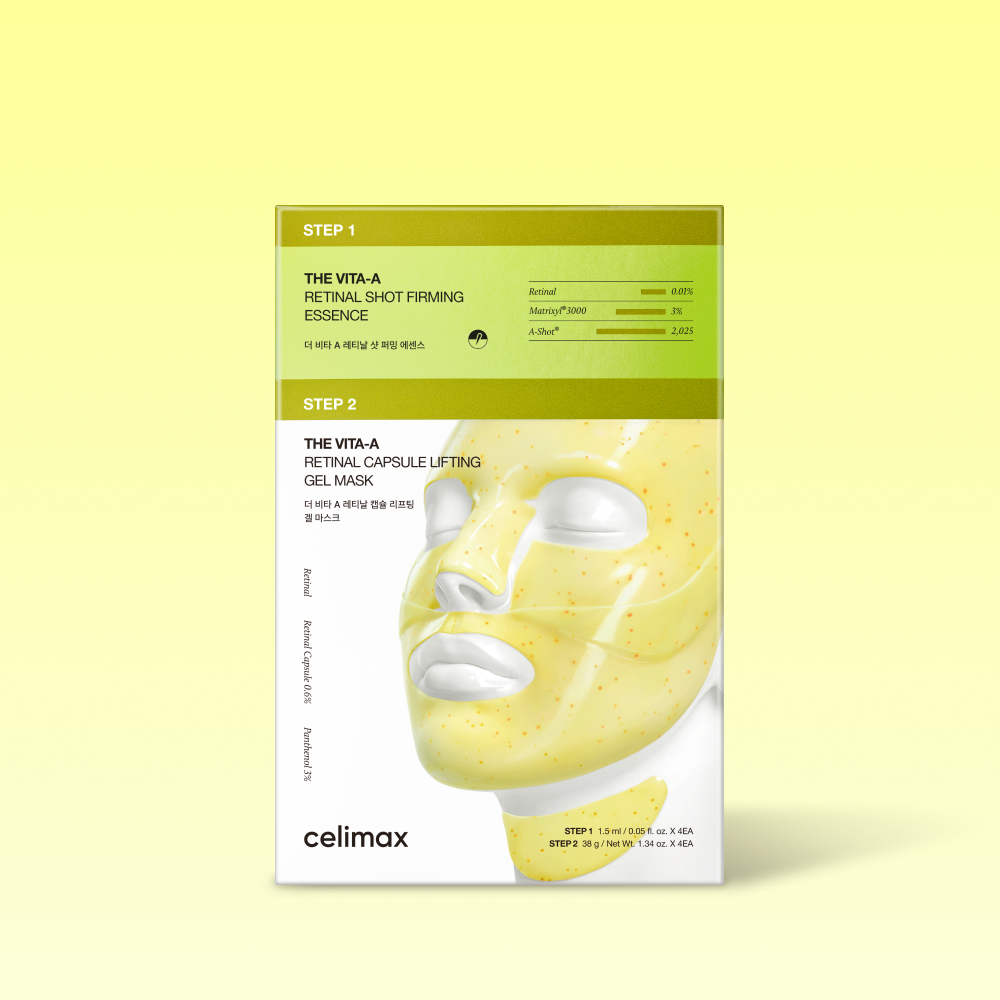 CELIMAX The Vita A Retinal Shot Tightening Two-Step Gel Mask 4 masques