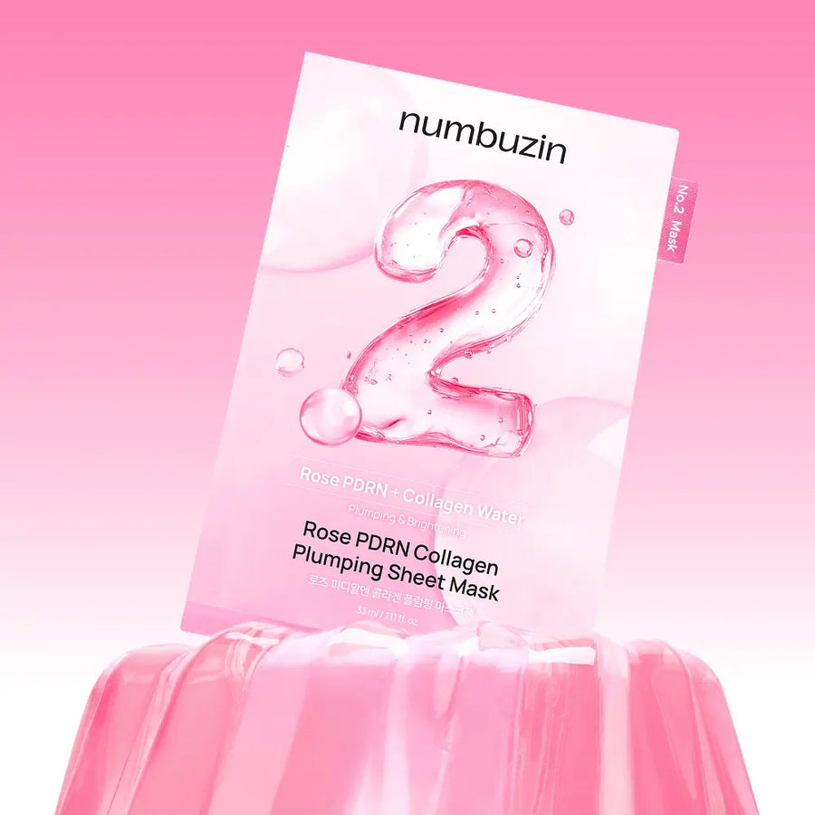 NUMBUZIN No.2 Rose PDRN Collagen Plumping Mask Pack 10 Sheets