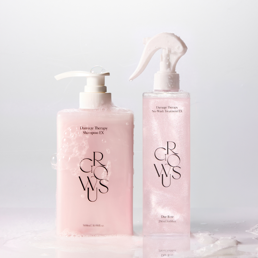 GROWUS Damage Therapy Shampoo EX & No-Wash Treatment EX Set