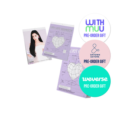 Red Velvet 2027 Season's Greetings + Ensemble Calendrier Mural
