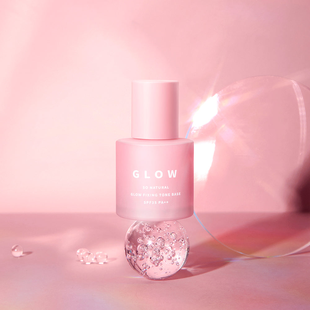 SO NATURAL Water Fill Pink Tone Glow Fixing Tone Base 30ml SPF35 PA++