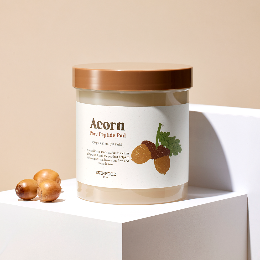 SKINFOOD Acorn Pore Peptide Pad 60 sheets