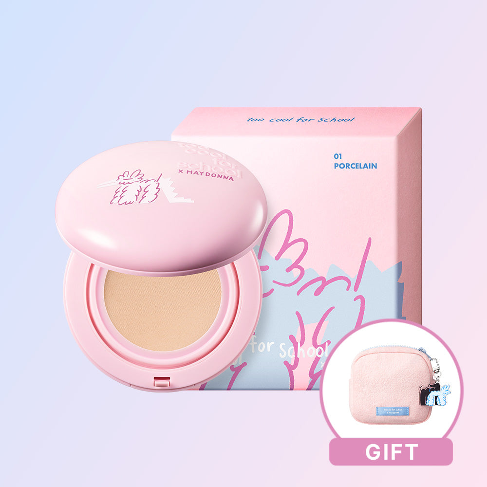 TOO COOL FOR SCHOOL Air Fit Cushion Hidana Edition + Fluffy Pouch