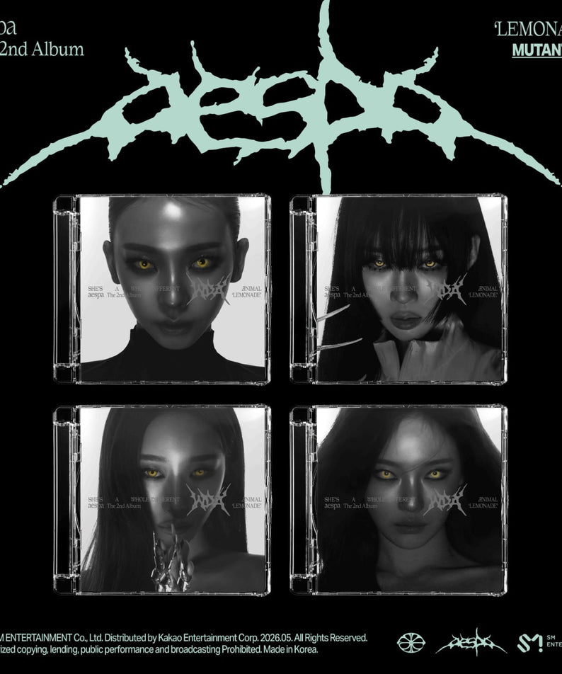 aespa - 2nd Full Album [LEMONADE] (MUTANT Ver.) (Random 1 of 4) - Album Kpop Ma Petite Corée