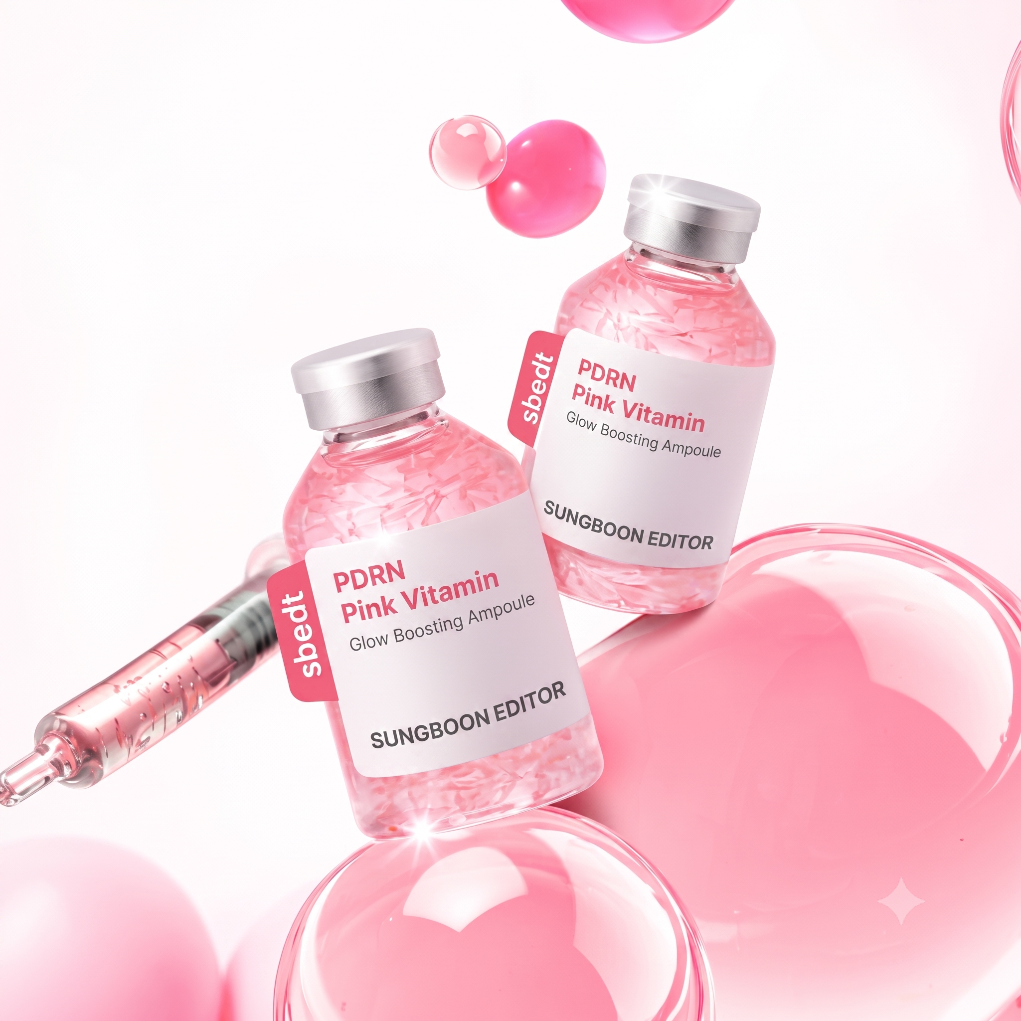 SUNGBOON EDITOR PDRN Pink Glow Ampoule concentrée 40ml