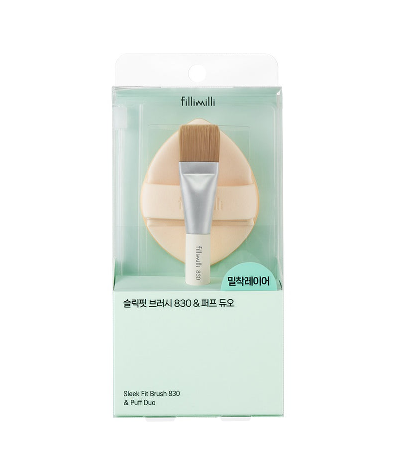FILLIMILLI Sleek Fit Brush 830 & Puff Duo