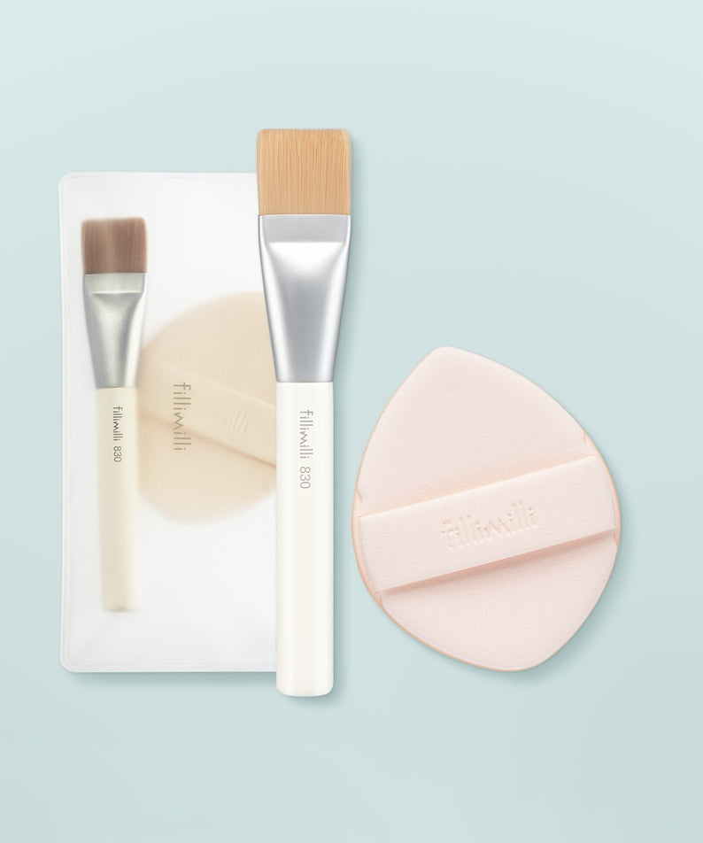 FILLIMILLI Sleek Fit Brush 830 & Puff Duo