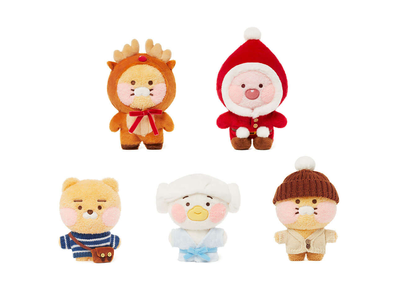 Set Peluche Poslin Friends - Kakao Friends