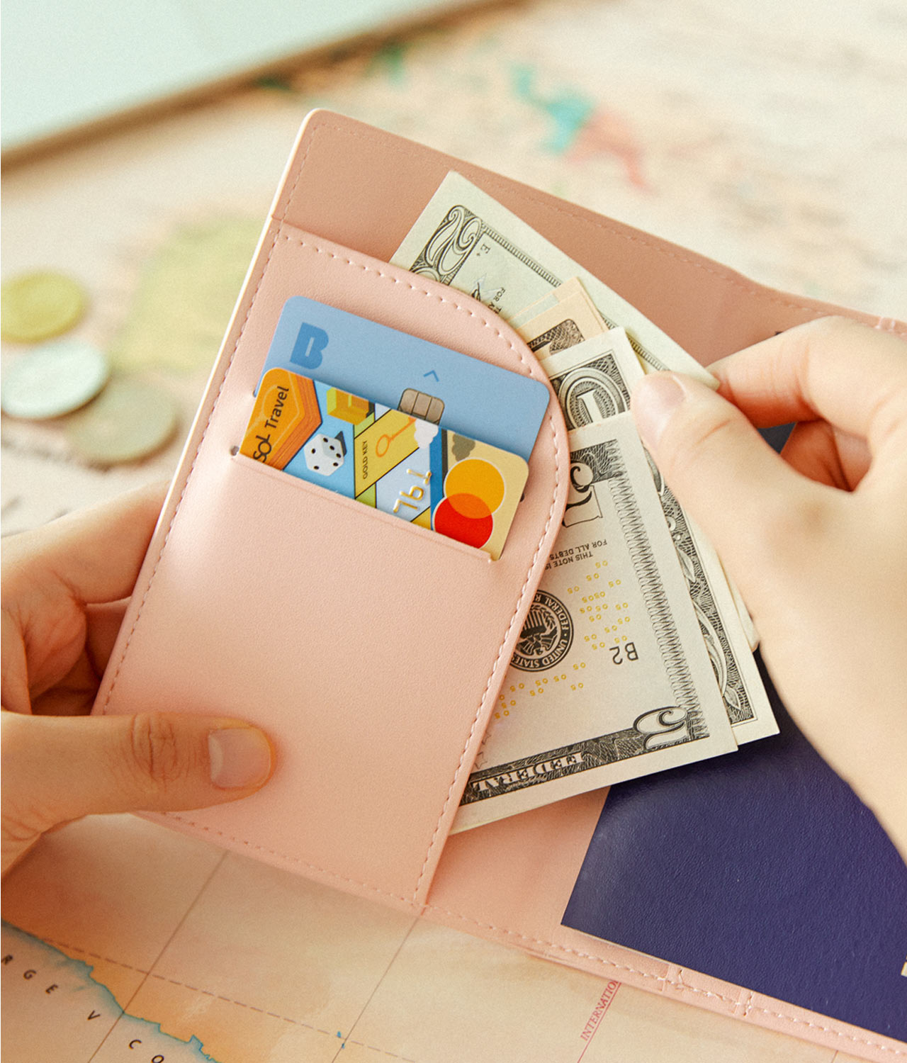 Etui Passeport Petite Apeach - Kakao Friends