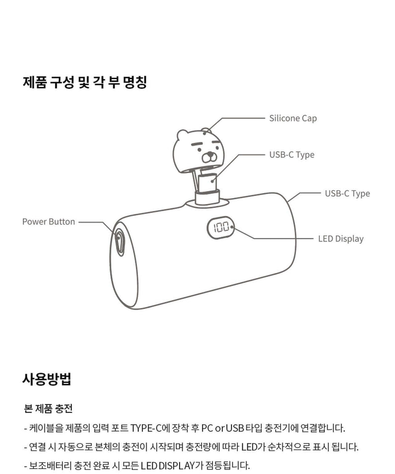 Batterie Externe Ryan - Kakao Friends