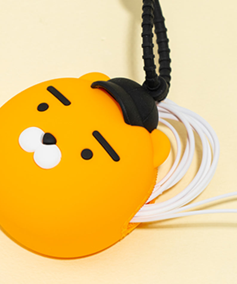 KAKAO FRIENDS - Silicone Pochette Ryan Chapeau(BLACK)