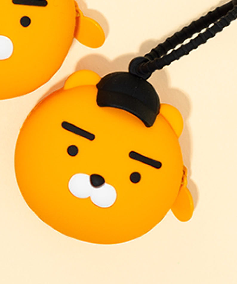 KAKAO FRIENDS - Silicone Pochette Ryan Chapeau(BLACK)