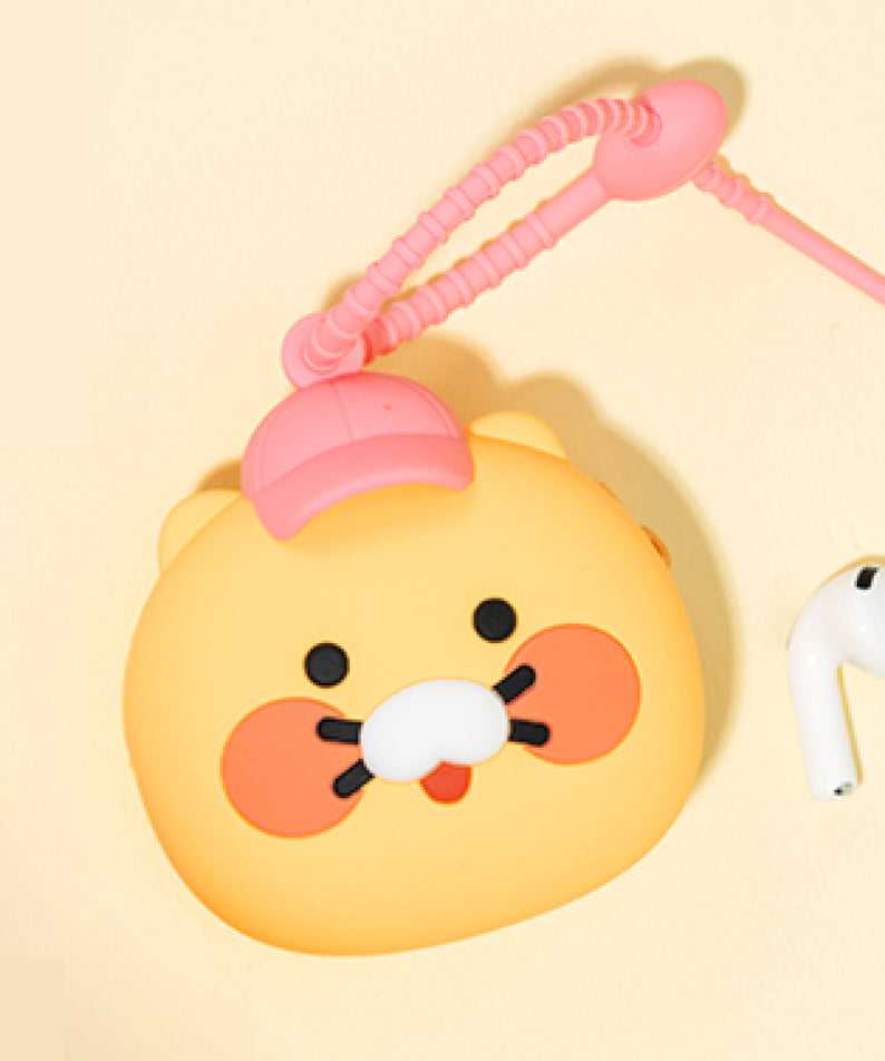KAKAO FRIENDS - Silicone Pochette Chunsik Chapeau(PINK)