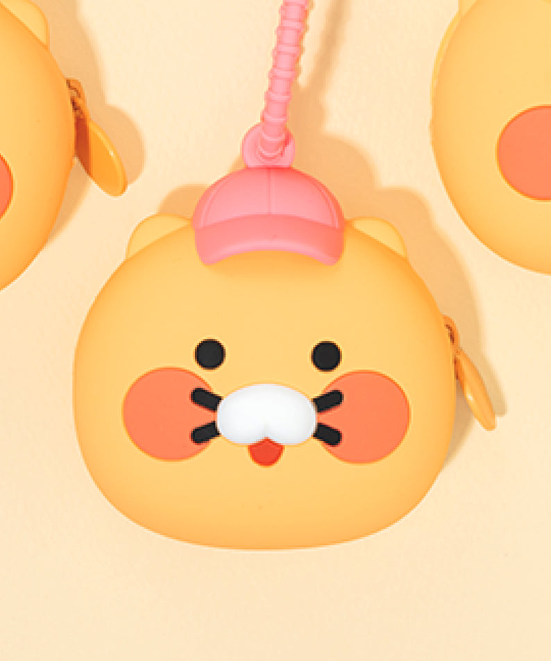 KAKAO FRIENDS - Silicone Pochette Chunsik Chapeau(PINK)