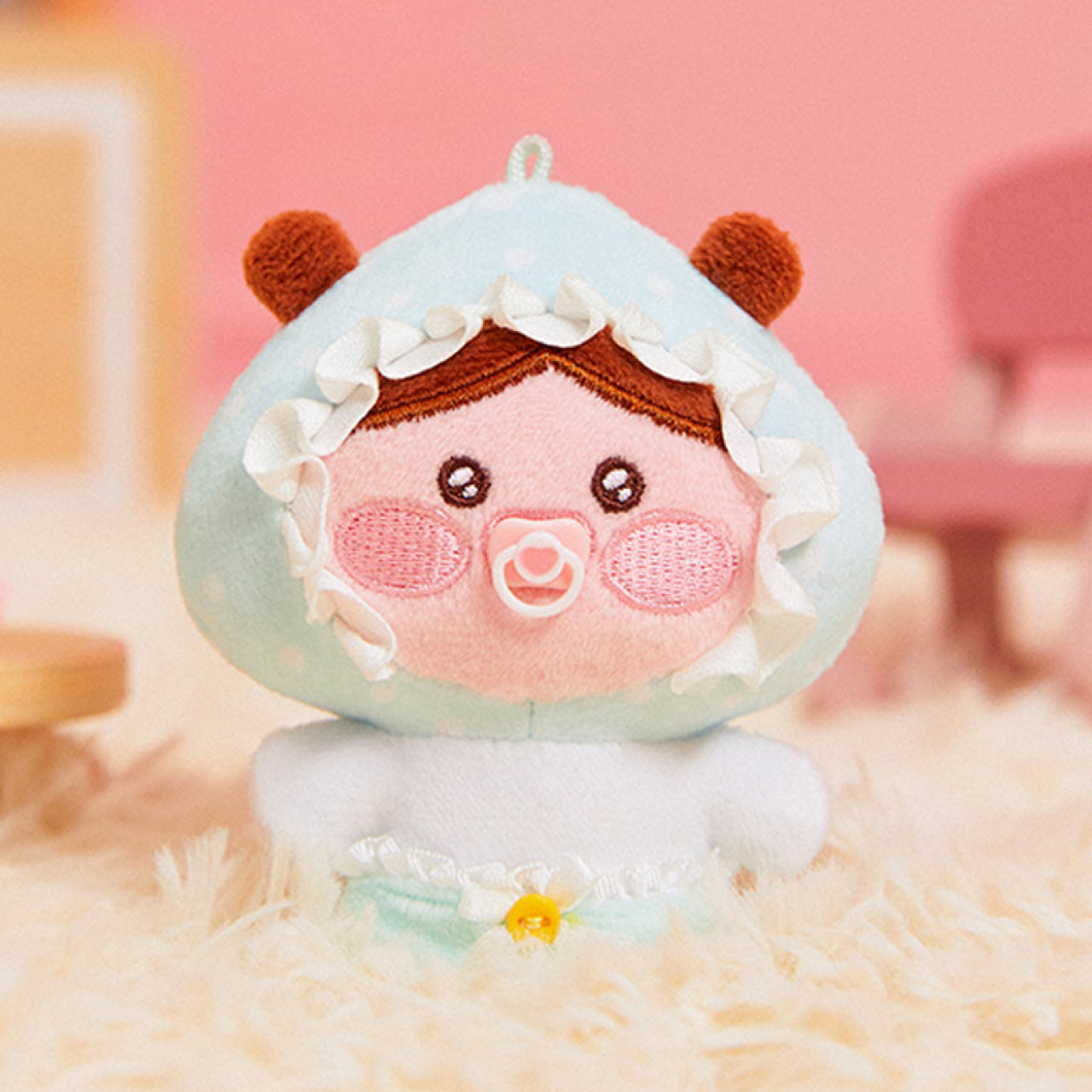 Peluche Porte-cles Petite Apeach - Kakao Friends